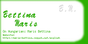 bettina maris business card